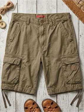 UNION BAY "Live Easy" Men's Messenger Utility Casual Outdoor Cargo Shorts